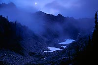 Moonset, Valley of Heaven - Olympic National Park, Washington (4686 bytes) www.jeffkrewson.com